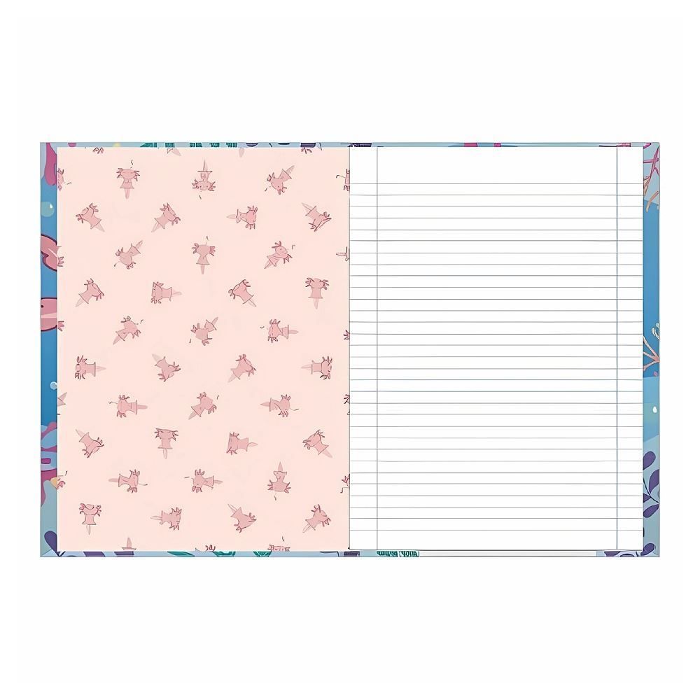 Caderno Brochura Costurado 1/4 Axolove 80 Folhas Foroni - Sortido