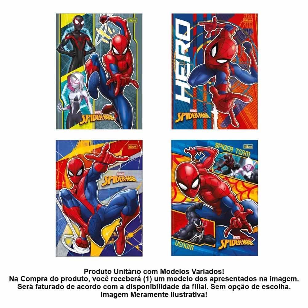 Caderno Brochura Universitário Homem-Aranha 80 Folhas Tilibra - Sortido 