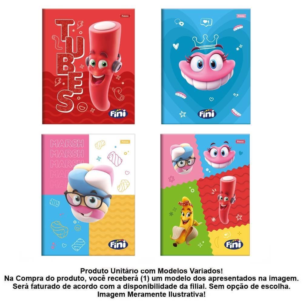 Caderno Capa Dura 1/4 Fini 80 Folhas Foroni - Sortido