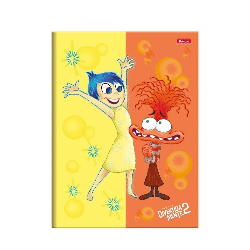 Caderno Capa Dura Divertidamente 160 Folhas Foroni - Sortido