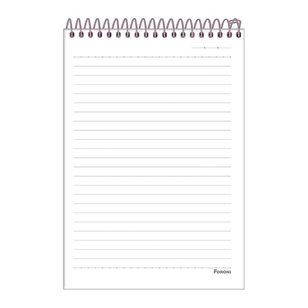 Caderno Capa Dura Espiral Topo 1/4 Stitch 80 Folhas Foroni - Sortido