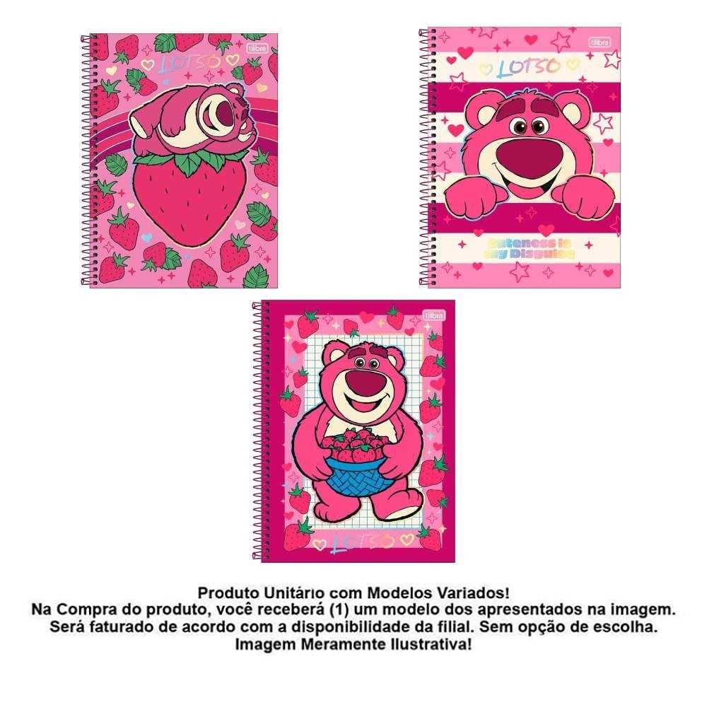 Caderno Capa Dura Universitário Lotso 1 Matéria 80 Folhas Tilibra - Sortido