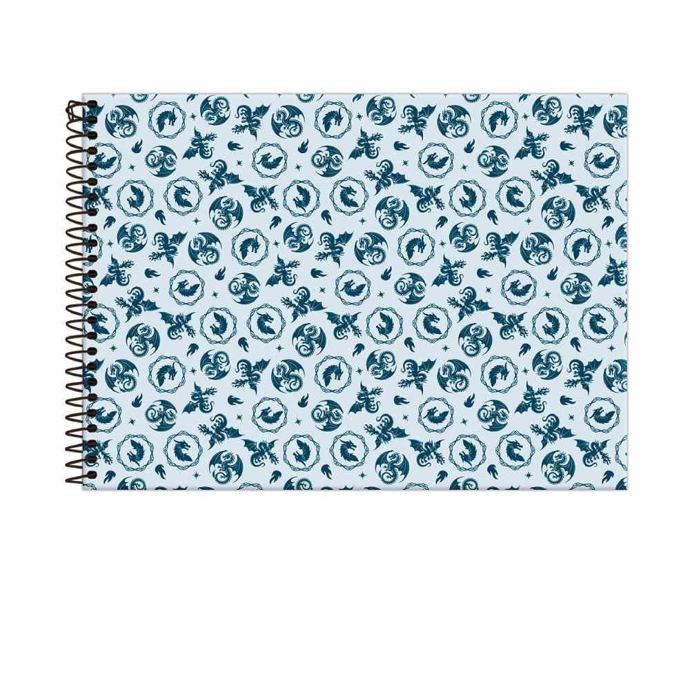 Caderno Cartografia Capa Dura Drakos 80 Folhas Foroni - Sortido