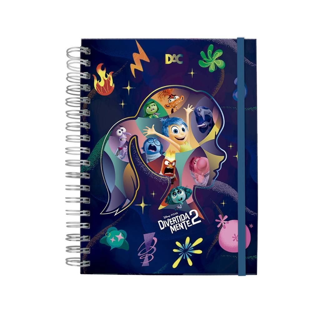 Caderno Colegial Smart Divertidamente Dac - 80 Folhas