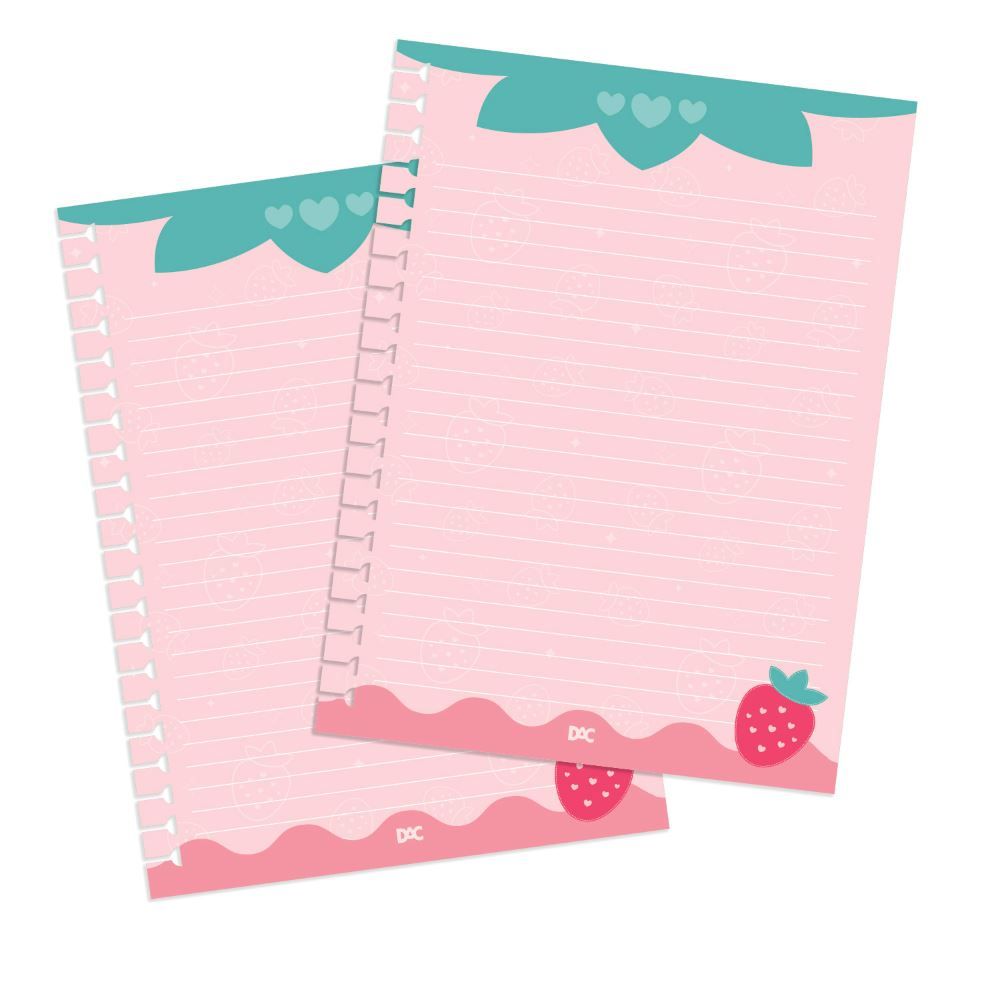 Caderno Dac Smart Universitário Hello Capa Com Aroma De Morango - 4484