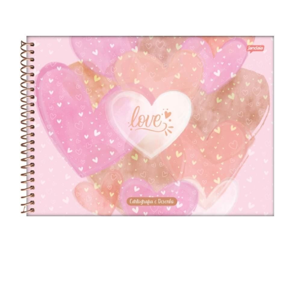 Caderno de Cartografia La Creme 80 Folhas Jandaia - Sortido