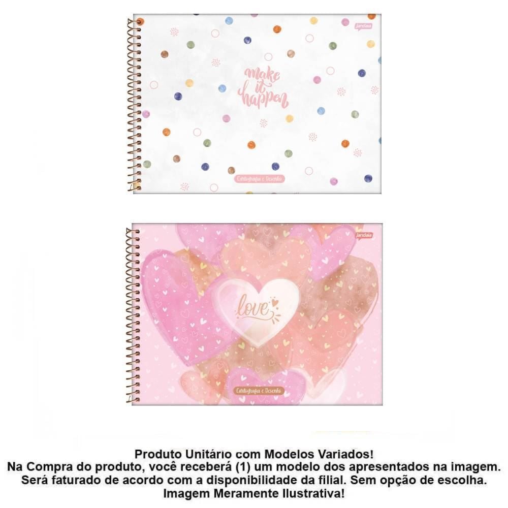 Caderno de Cartografia La Creme 80 Folhas Jandaia - Sortido