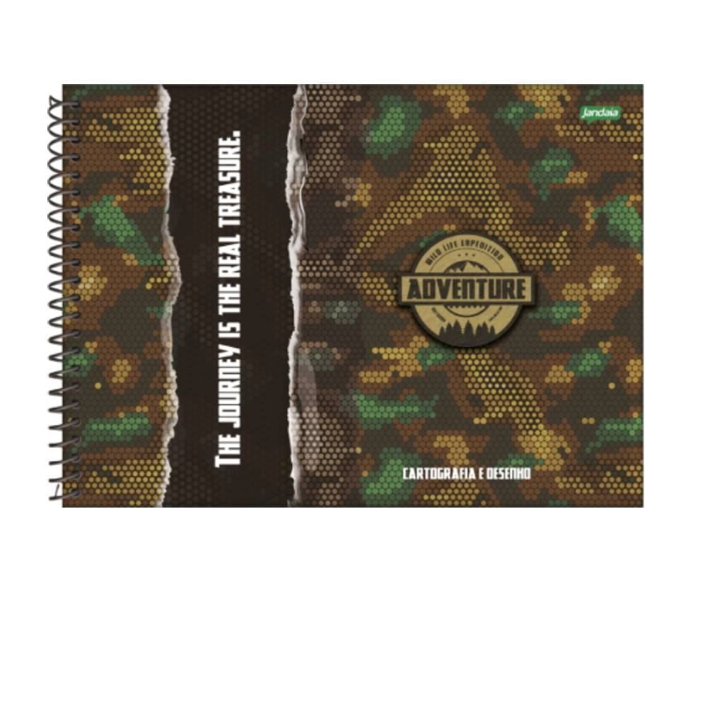 Caderno de Cartografia Adventure 80 Folhas Jandaia - Sortido