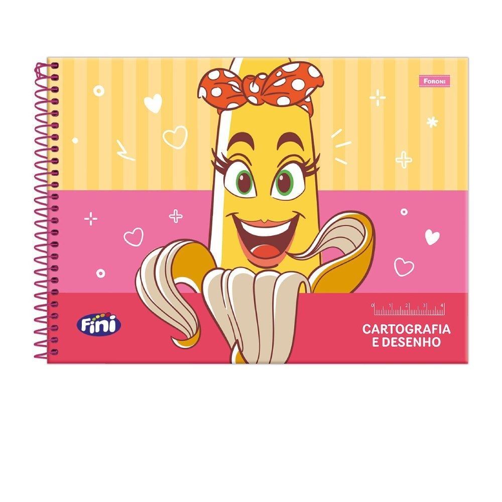 Caderno Cartografia e Desenho Plus Fini 80 Folhas Foroni - Sortido