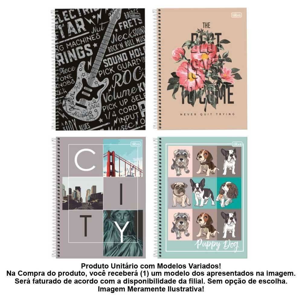 Caderno Espiral 1 Matéria 96 Folhas Tilibra - Sortido