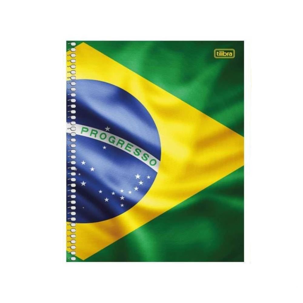 Caderno Espiral 1 Matéria Brasil 96 Folhas Tilibra - Sortido