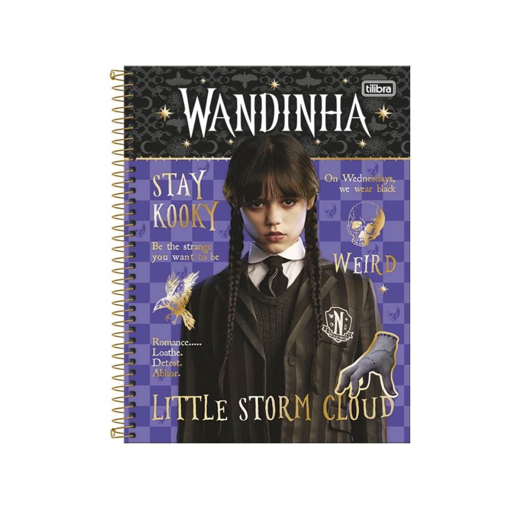 Caderno Espiral 1 Matéria Universitário Wandinha Tilibra - Sortido