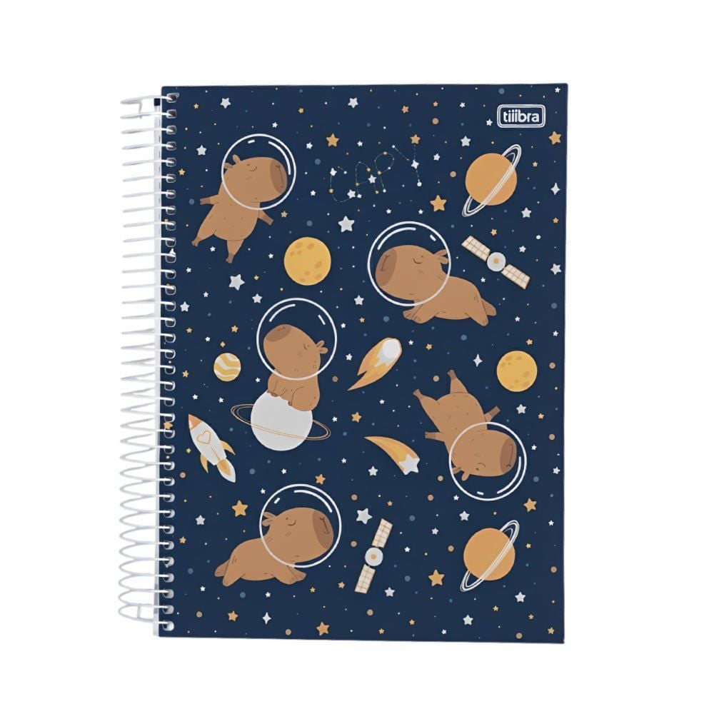 Caderno Universitário Espiral 10 Matérias 200 Folhas Tilibra - Sortido