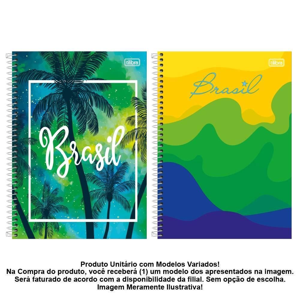 Caderno Espiral 10 Matérias Universitário Tilibra - Sortido