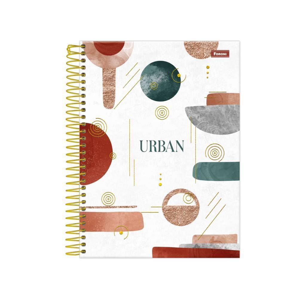 Caderno Espiral 10X1 Urban Foroni - Sortido