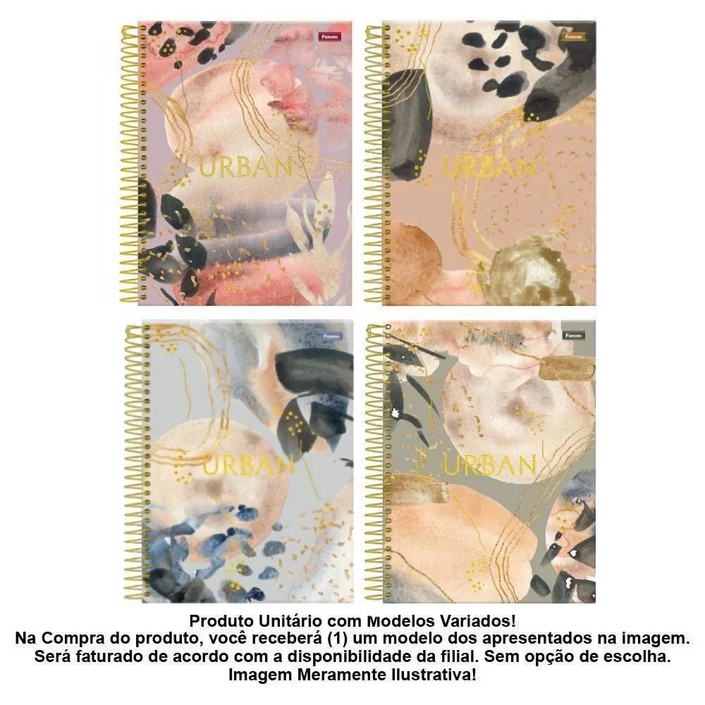 Caderno Espiral 10X1 Urban Foroni - Sortido