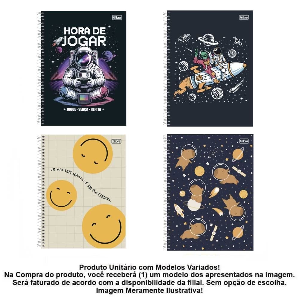 Caderno Espiral Universitário Havan 320 Folhas Tilibra - Sortido