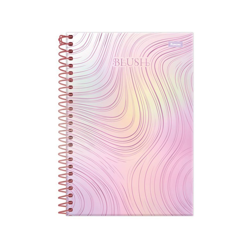 Caderno Espiral Capa Dura 1/4 Blush 80 Folhas Foroni - Sortido