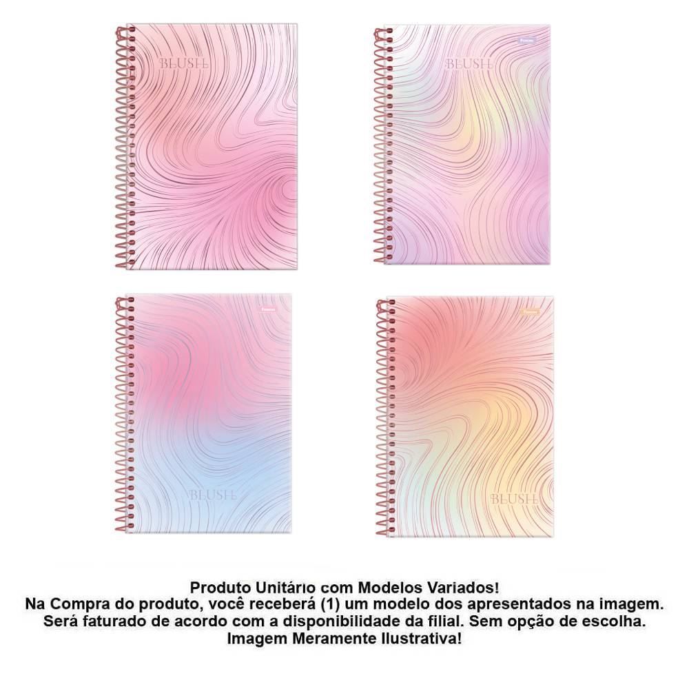 Caderno Espiral Capa Dura 1/4 Blush 80 Folhas Foroni - Sortido