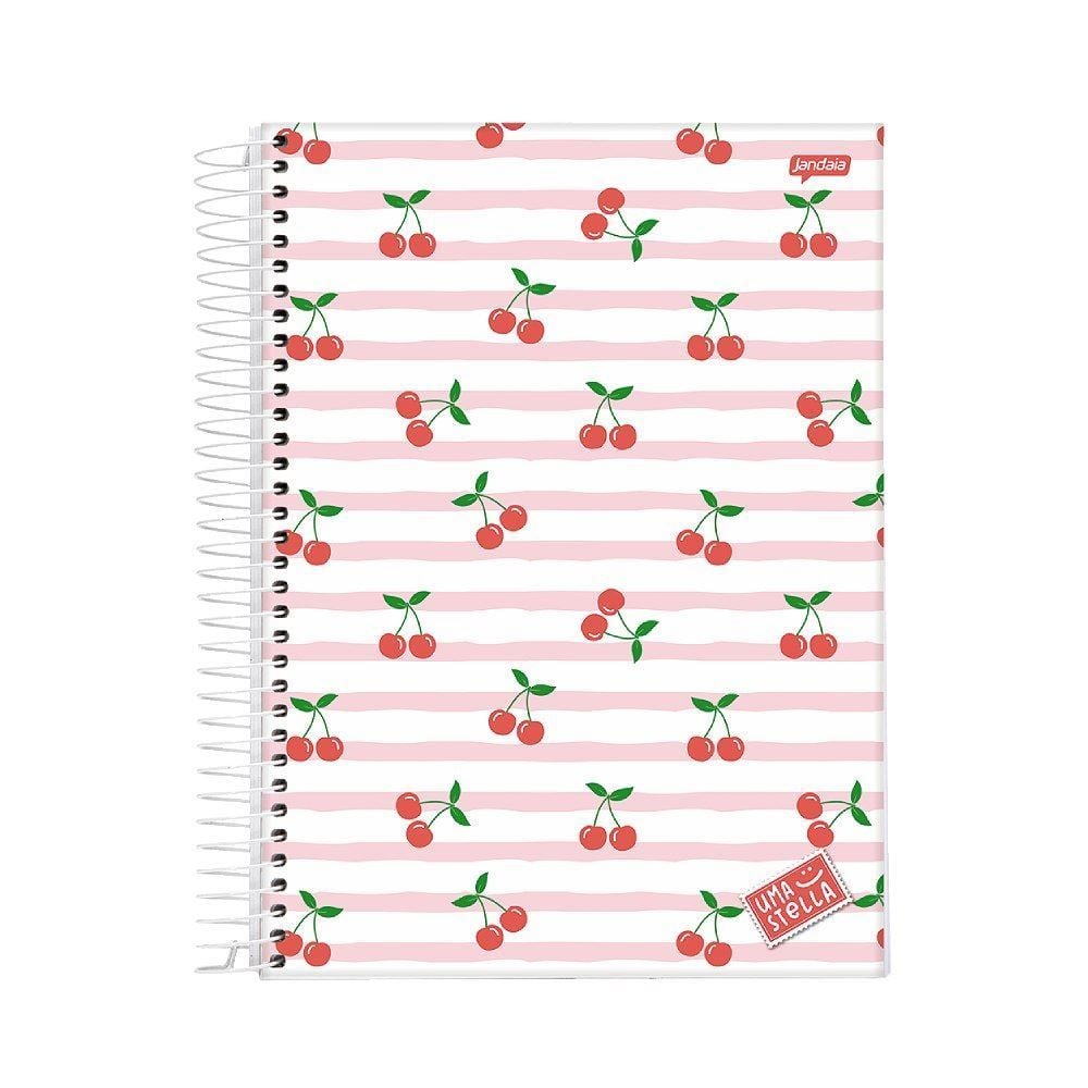 Caderno Espiral Capa Dura Stella 80 Folhas Jandaia - Sortido