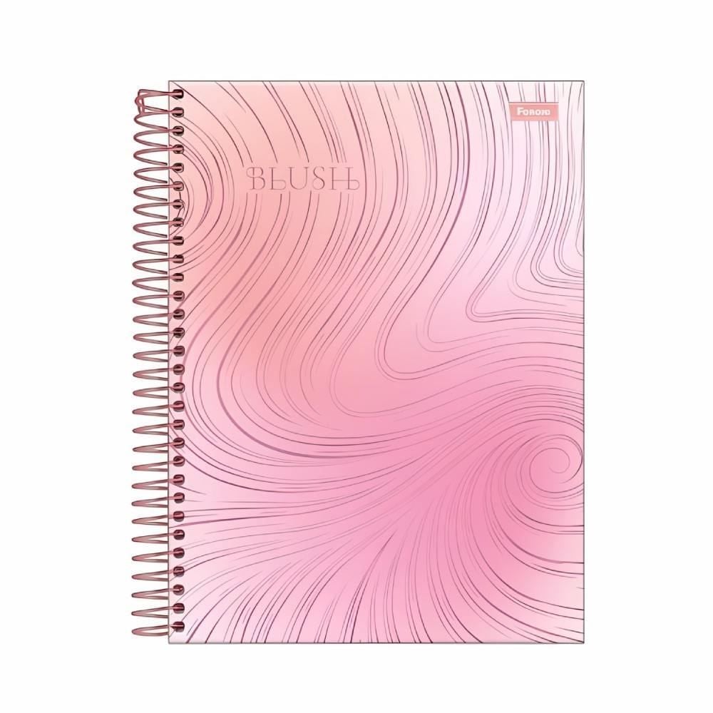 Caderno Espiral Colegial Blush 80 Folhas Foroni - Sortido