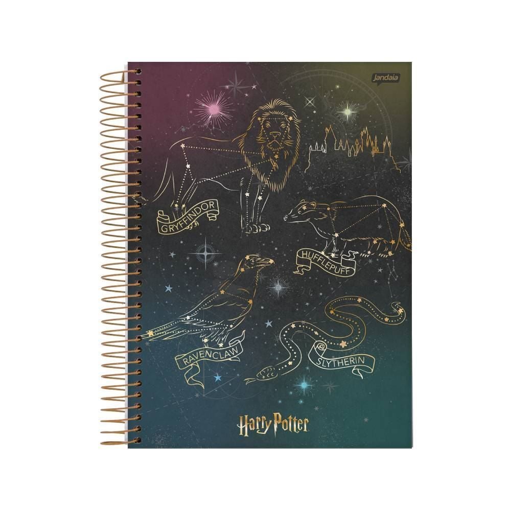 Caderno Espiral College Harry Potter 160 Folhas Jandaia - Sortido