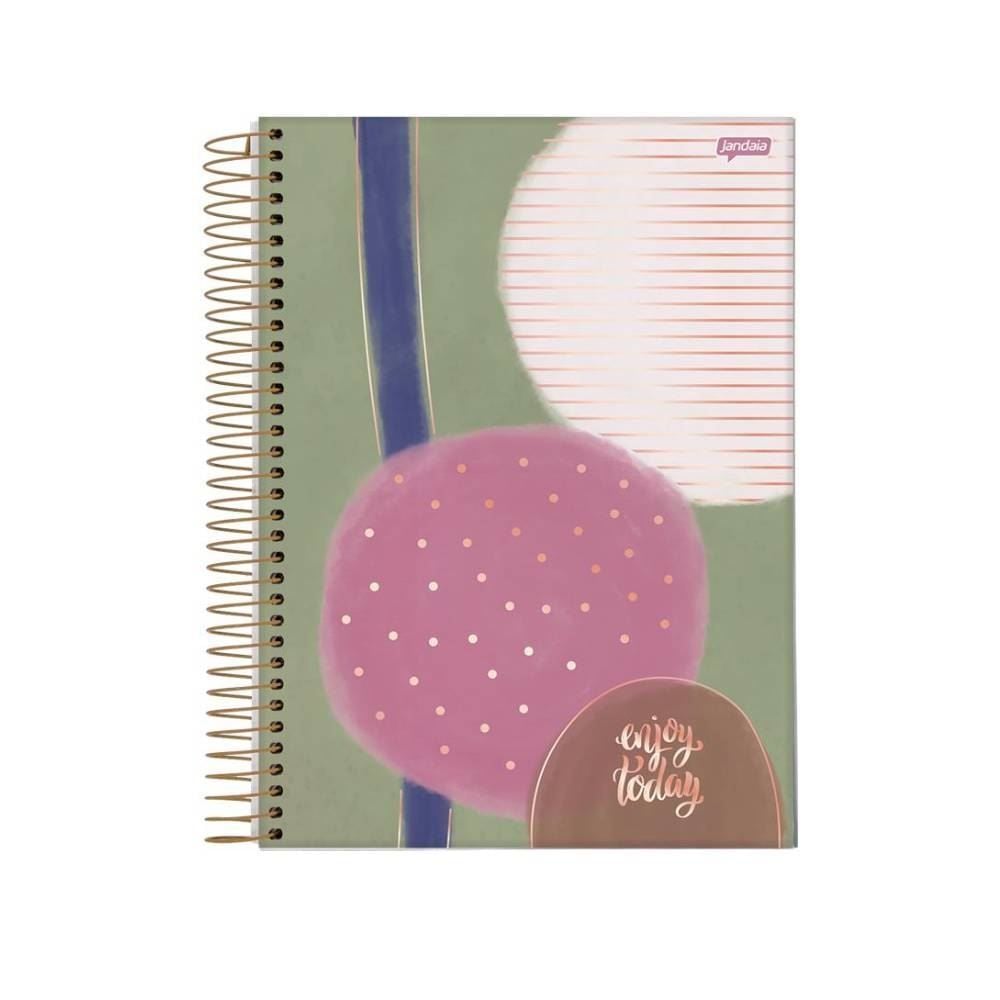 Caderno Espiral College La Creme 160 Folhas Jandaia - Sortido
