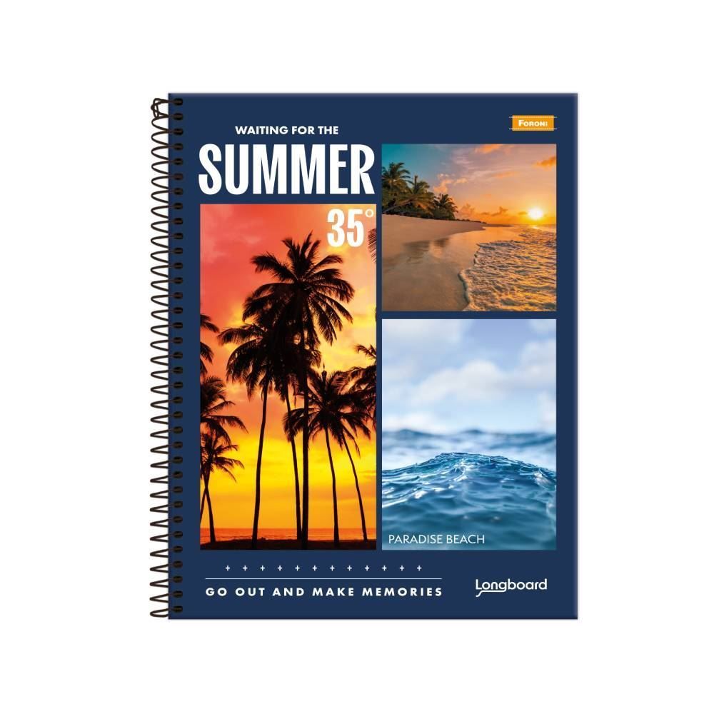 Caderno Espiral Esportes 10 Matérias Universitário Foroni - Sortido