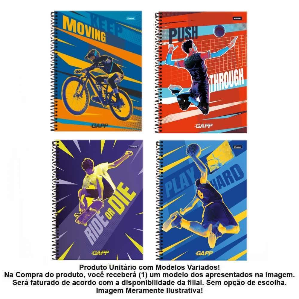 Caderno Espiral Gapp 160 Folha Foroni - Sortido