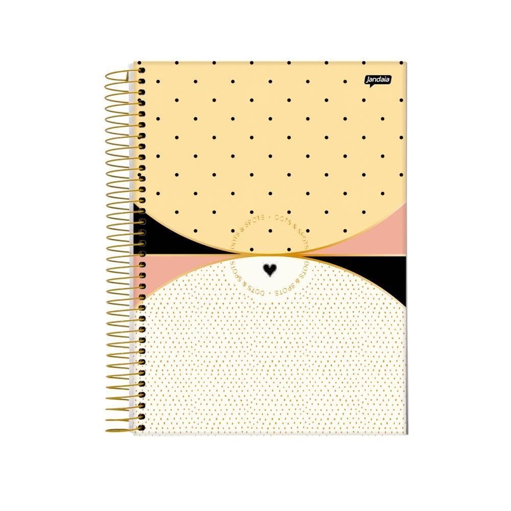 Caderno Espiral Universitário Dots & Spots 160 Folhas Jandaia - Sortido