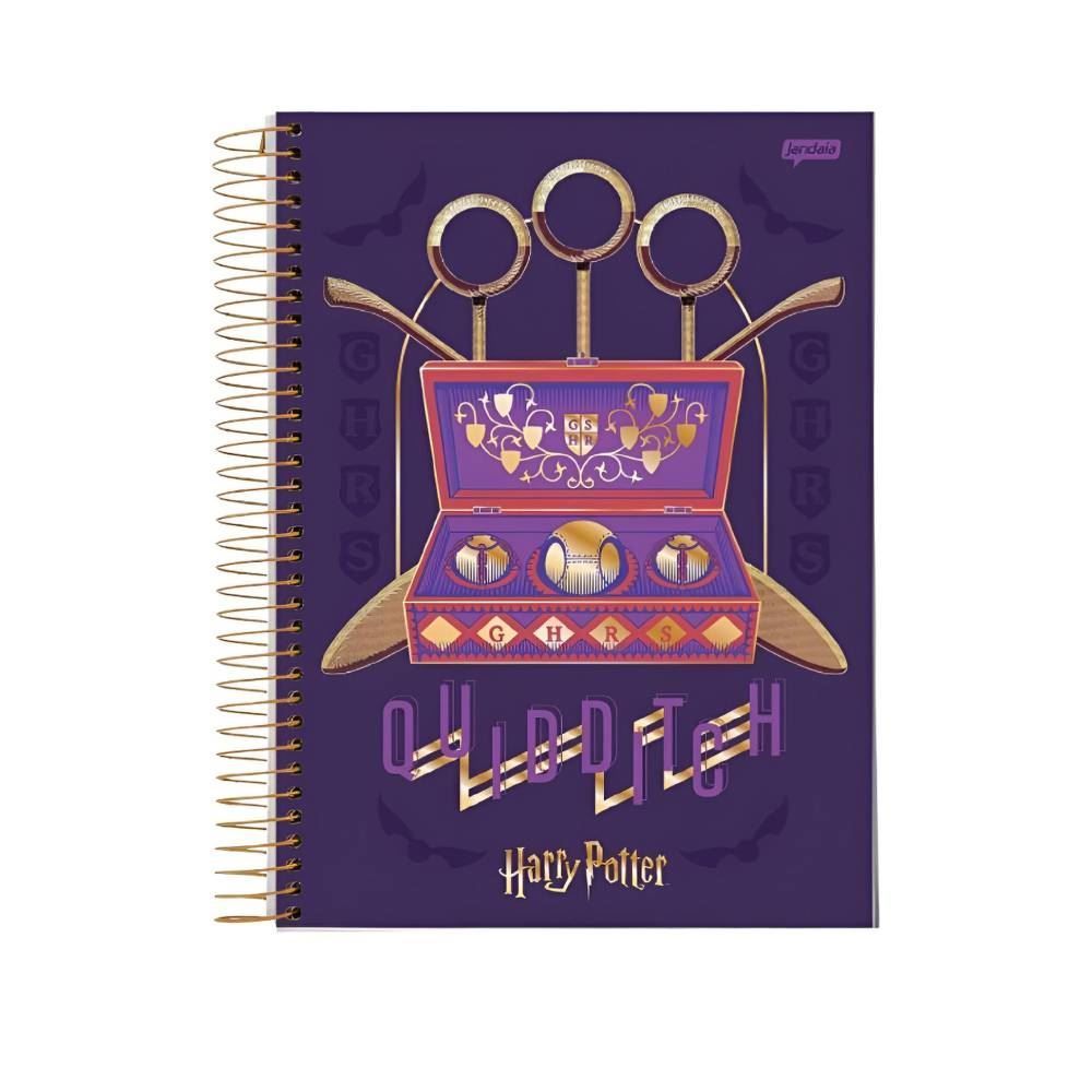 Caderno Espiral Universitário Harry Potter 200 Folhas Jandaia - Sortido