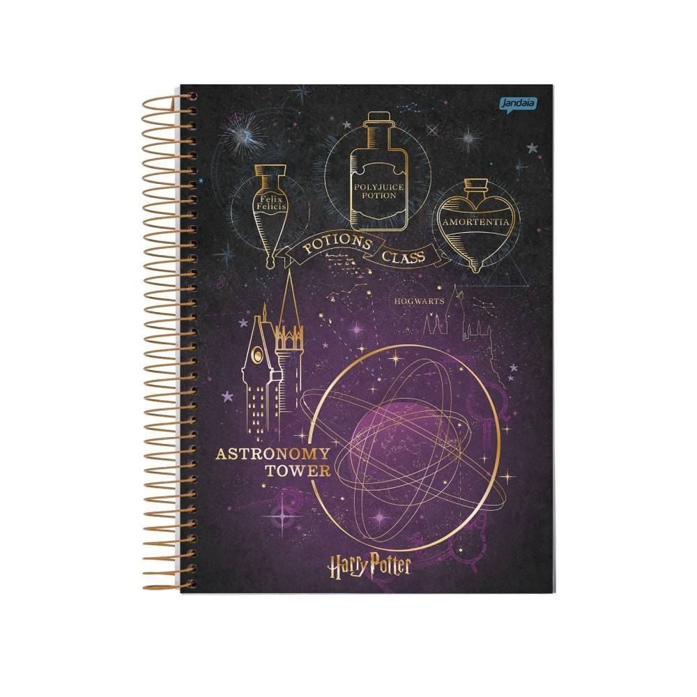 Caderno Espiral Universitário Harry Potter 96 Folhas Jandaia - Sortido