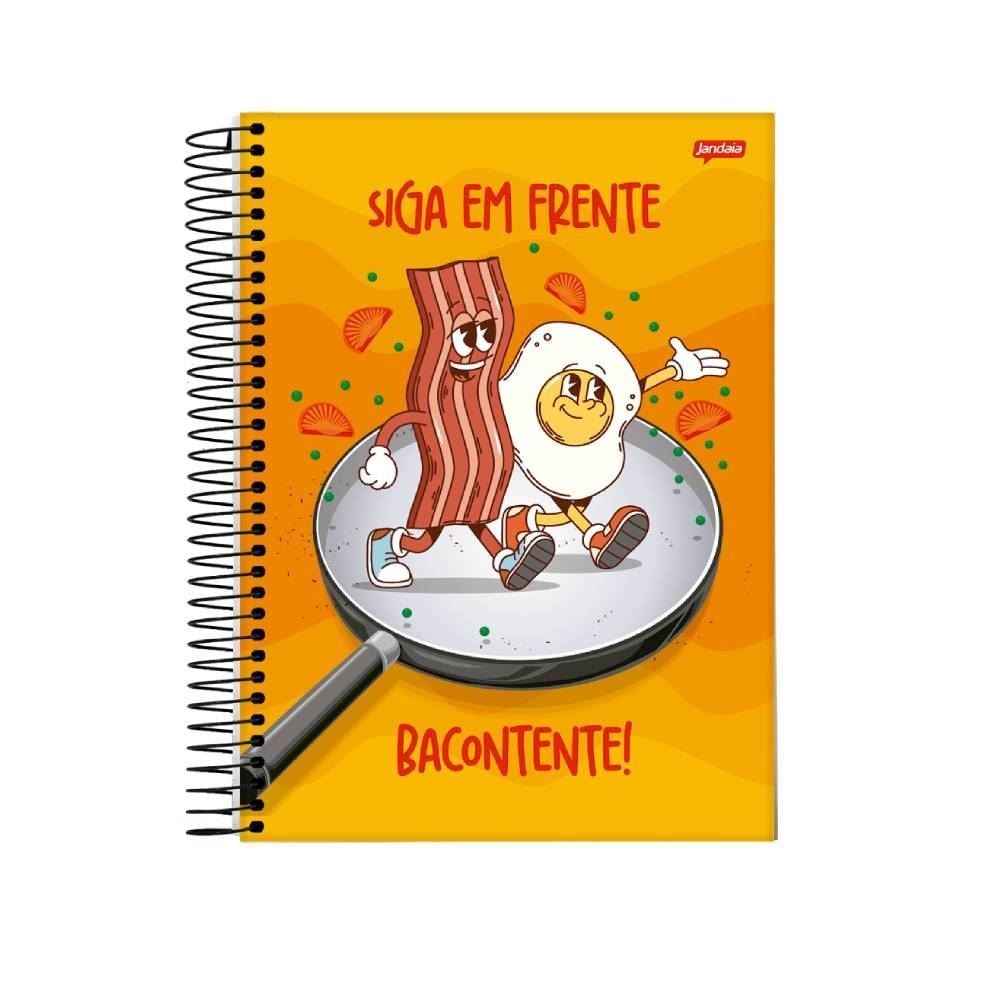 Caderno Espiral Universitário Insano 160 Folhas Jandaia - Sortido