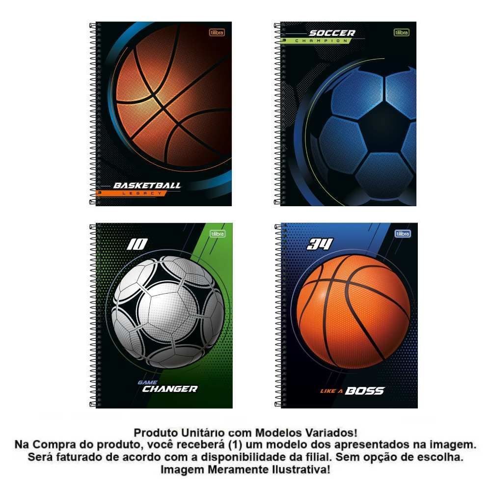 Caderno Universitário Espiral Score 160 Folhas Tilibra - Sortido