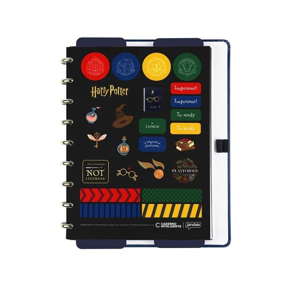 Caderno Inteligente Azul Harry Potter - 80 Folhas