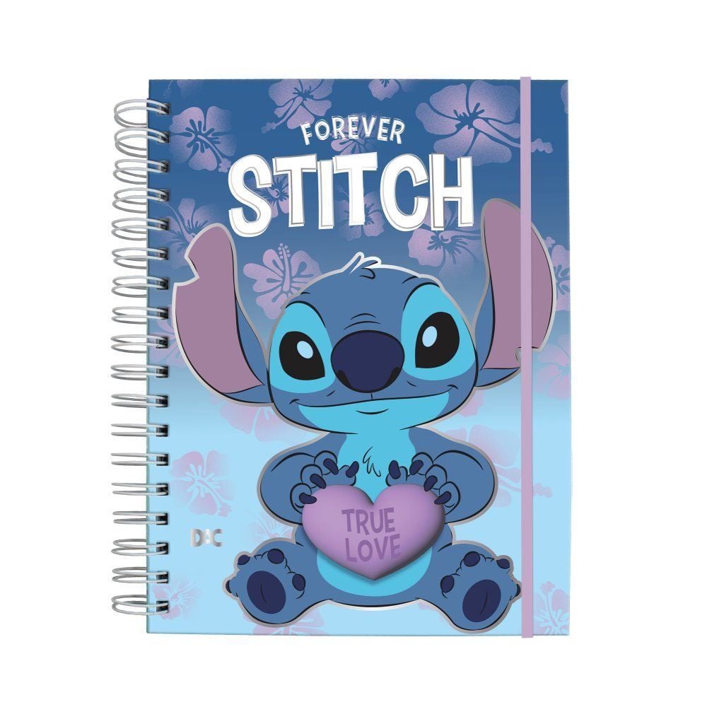Caderno Smart Universitário Stitch 140 Folhas - DAC
