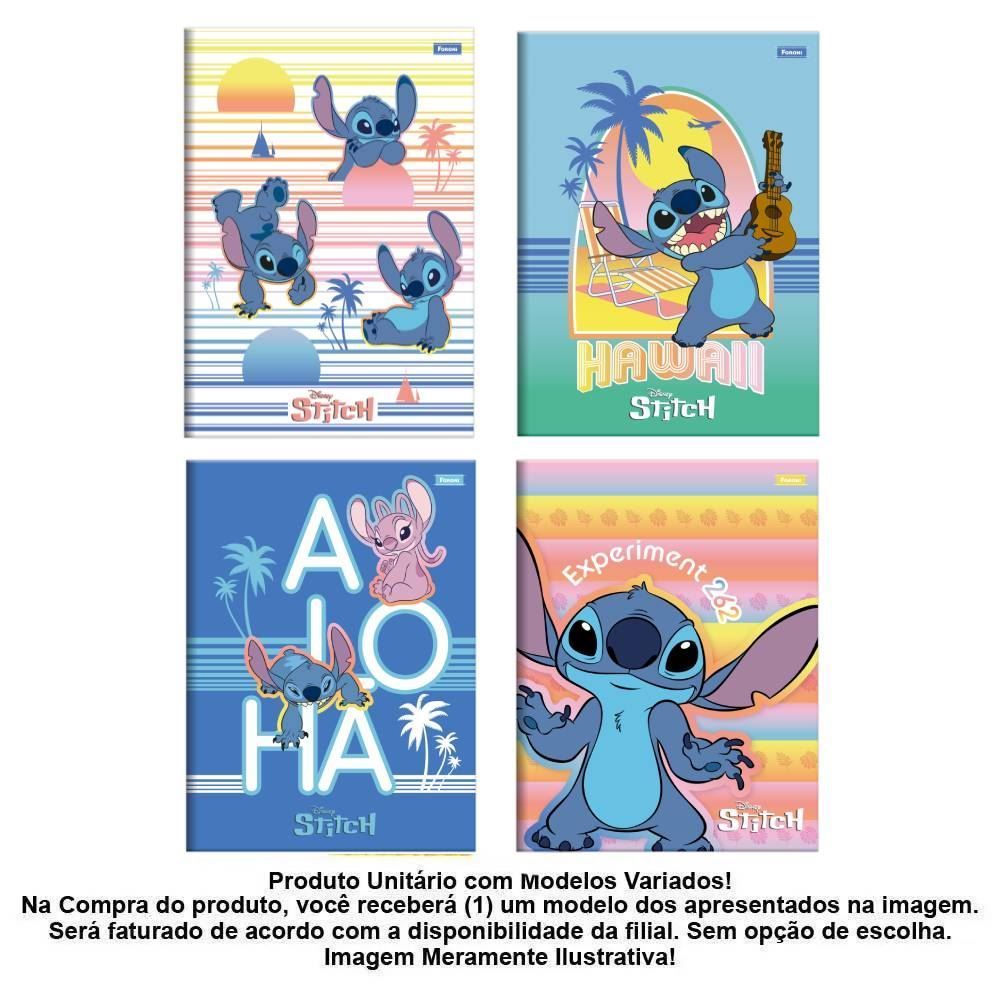 Caderno Stitch Brochurão Foroni 1 Matéria - Sortido
