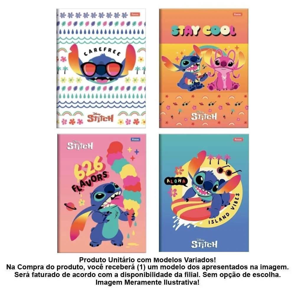 Caderno Stitch Brochurão Foroni 1 Matéria - Sortido
