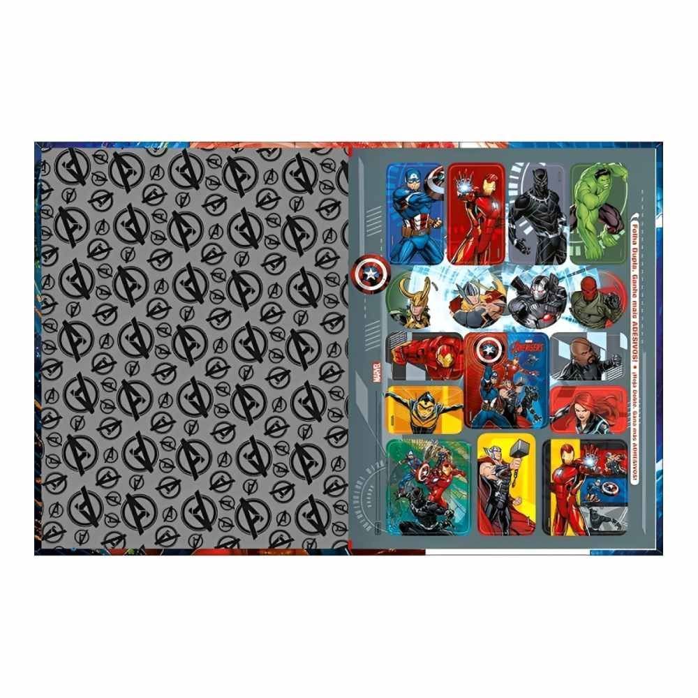 Caderno Universitário Brochura Avengers 80 Folhas Tilibra - Sortido 