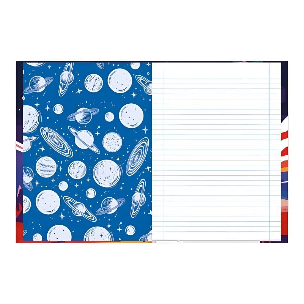 Caderno Universitário Brochura Capa Dura Spacefly 80 Folhas Foroni - Sortido