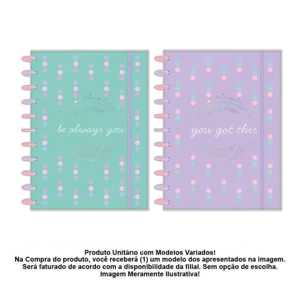 Caderno Universitário Discbook Fluor Mix 160 Folhas Foroni - Sortido 