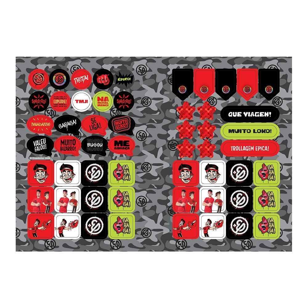 Caderno Universitário Enaldinho 80 Folhas Jandaia - Sortido