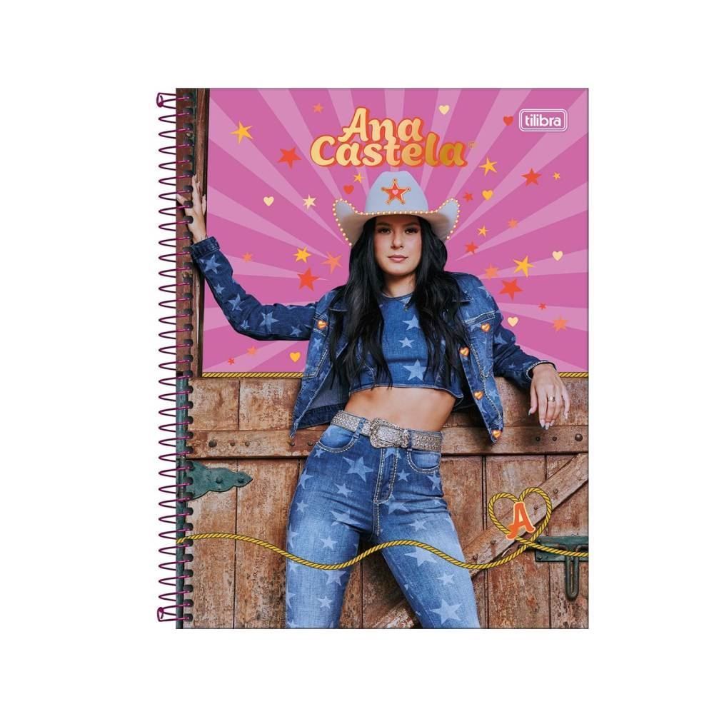 Caderno Universitário Espiral Ana Castela 80 Folhas Tilibra - Sortido