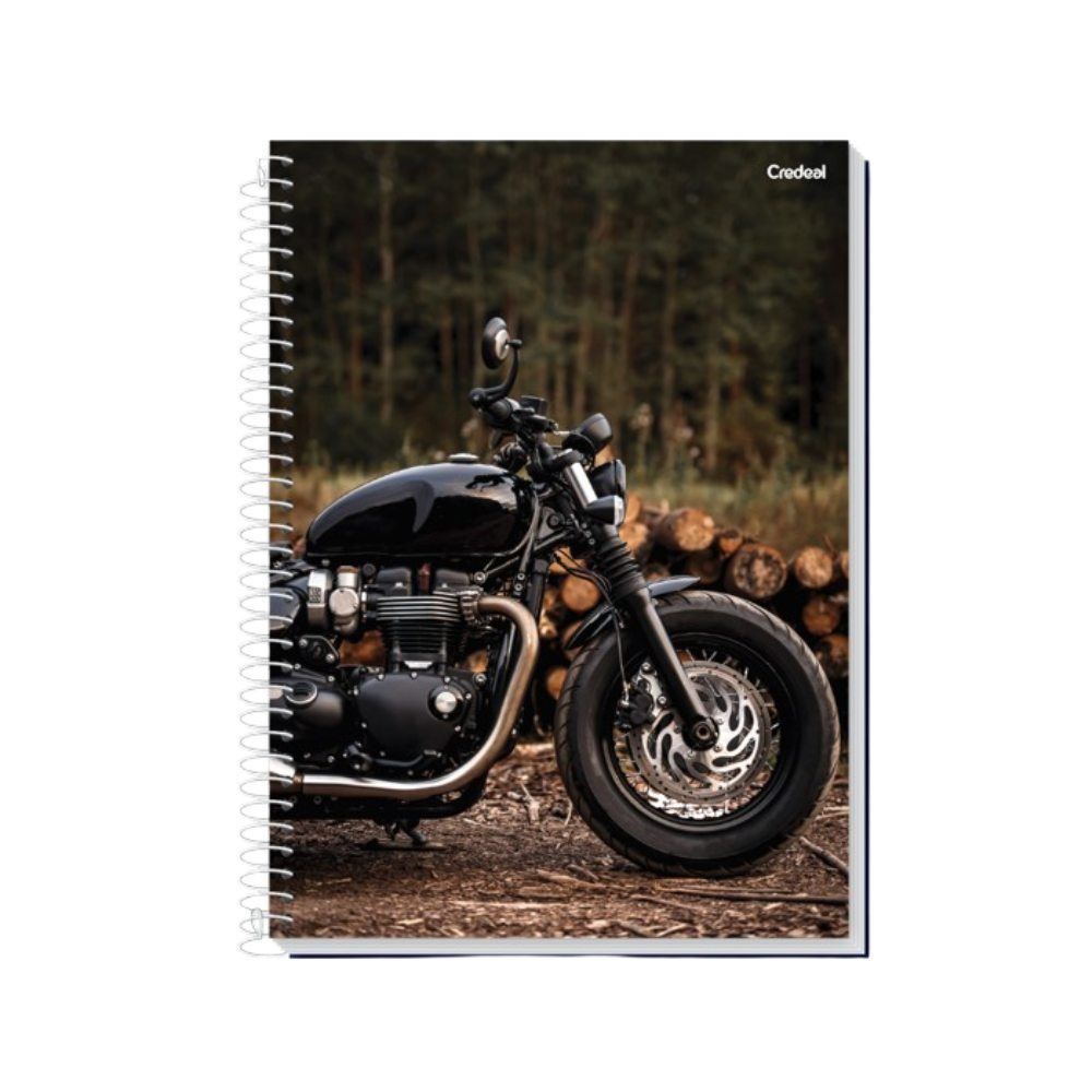 Caderno Universitário Espiral 10 Matérias 200 Folhas Credeal - Sortido