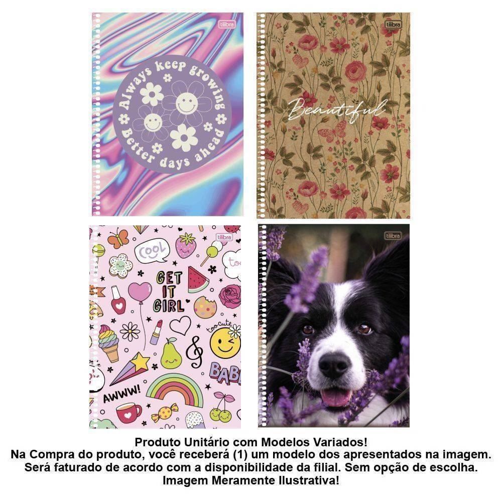 Caderno Universitário Espiral 10 Matérias Tilibra - Sortido