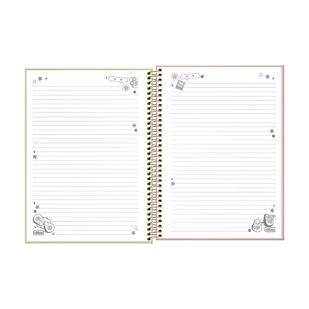 Caderno Universitário Espiral Abacute 80 Folhas Tilibra - Sortido