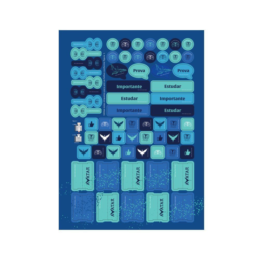 Caderno Universitário Espiral Avatar 160 Folhas Jandaia - Sortido