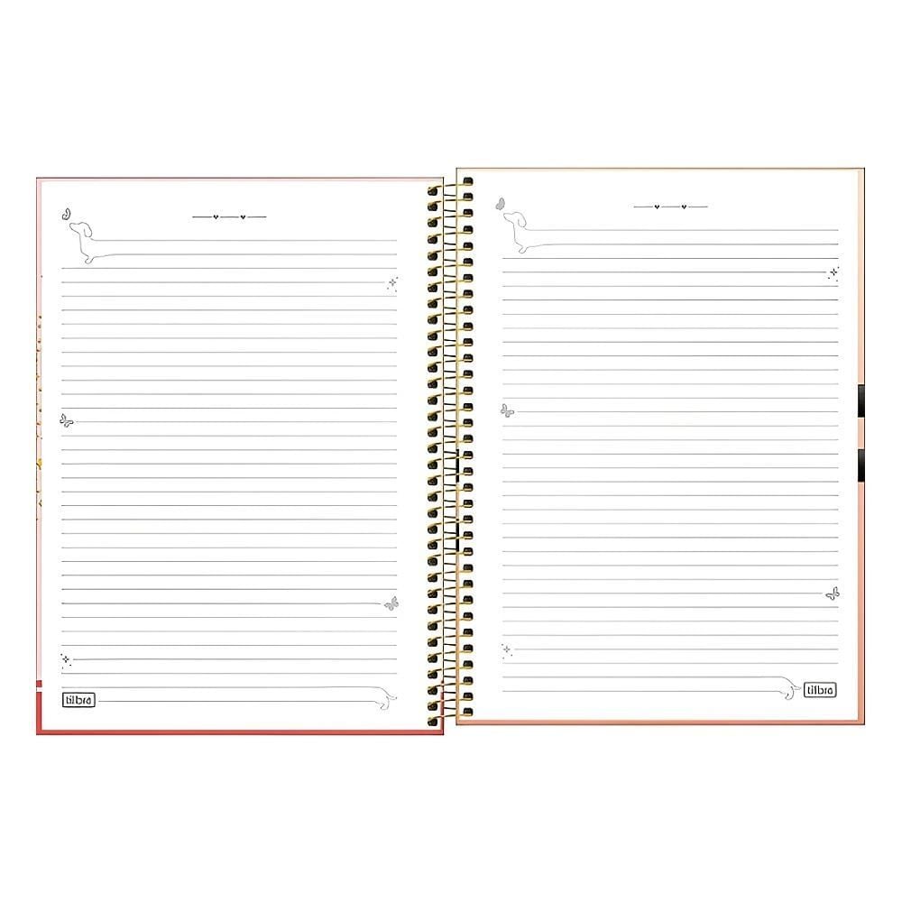 Caderno Universitário Espiral Capa Dura Brownie 80 Folhas Tilibra - Sortido
