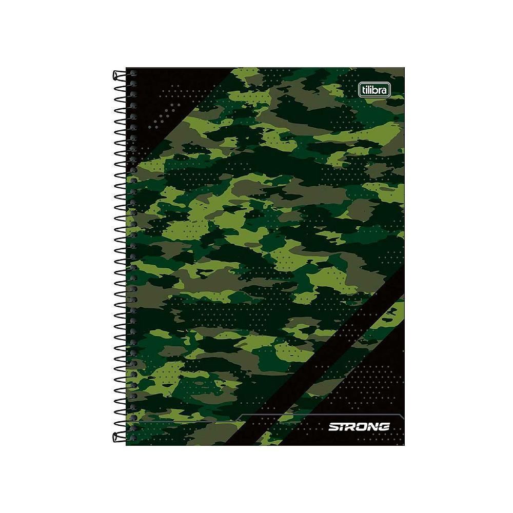 Caderno Universitário Espiral Capa Dura Strong 160 Folhas Tilibra - Sortido