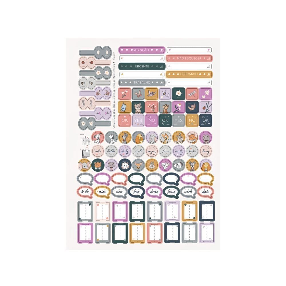 Caderno Universitário Espiral Clássicos Disney 80 Folhas Jandaia - Sortido